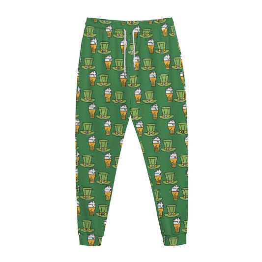 Cute Shamrock Saint Patrick's Day Print Jogger Pants