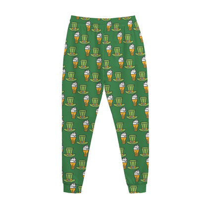 Cute Shamrock Saint Patrick's Day Print Jogger Pants