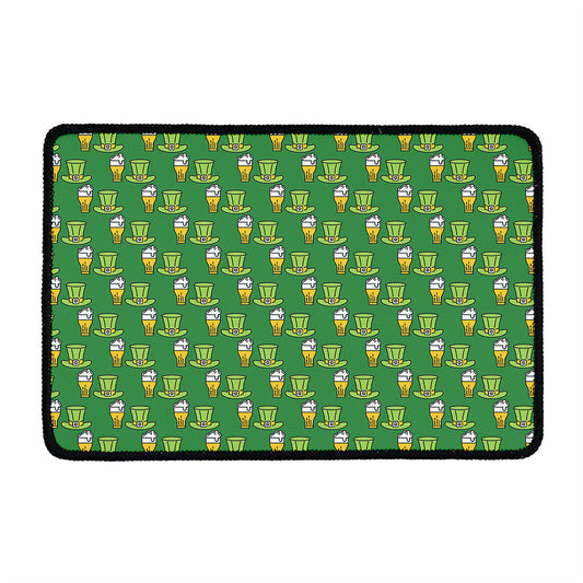 Cute Shamrock Saint Patrick's Day Print Kitchen Mat