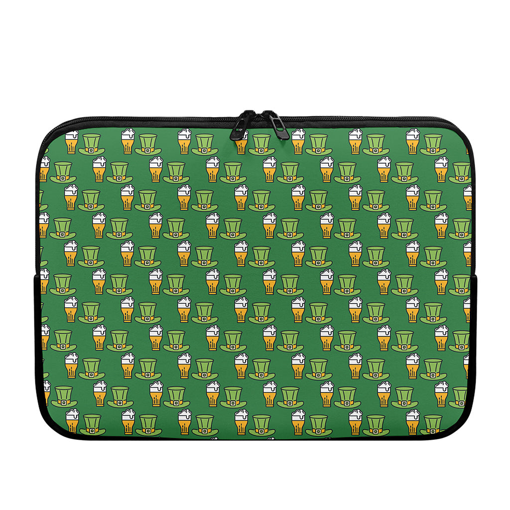 Cute Shamrock Saint Patrick's Day Print Laptop Sleeve