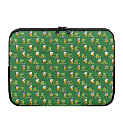 Cute Shamrock Saint Patrick's Day Print Laptop Sleeve