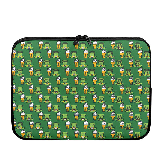 Cute Shamrock Saint Patrick's Day Print Laptop Sleeve