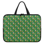 Cute Shamrock Saint Patrick's Day Print Laptop Sleeve With Handle