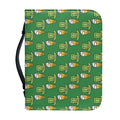 Cute Shamrock Saint Patrick's Day Print Leather Bible Cover