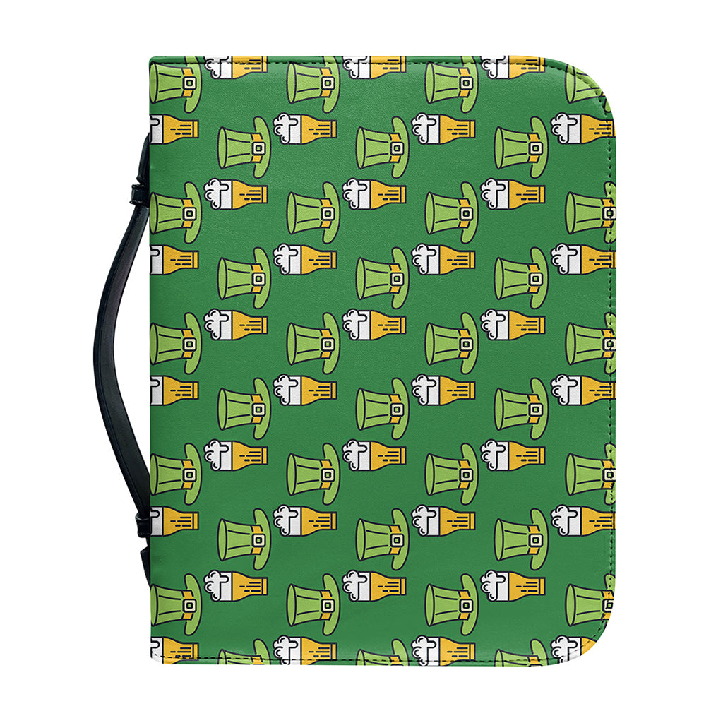 Cute Shamrock Saint Patrick's Day Print Leather Bible Cover