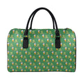 Cute Shamrock Saint Patrick's Day Print Leather Duffel Bag