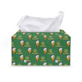 Cute Shamrock Saint Patrick's Day Print Leather Tissue Box Cover