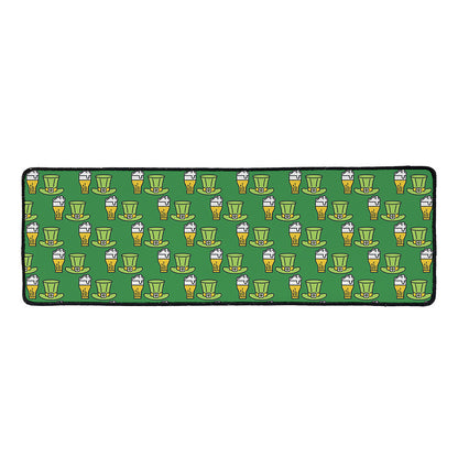 Cute Shamrock Saint Patrick's Day Print Long Kitchen Mat