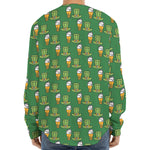 Cute Shamrock Saint Patrick's Day Print Long Sleeve Baseball Jersey