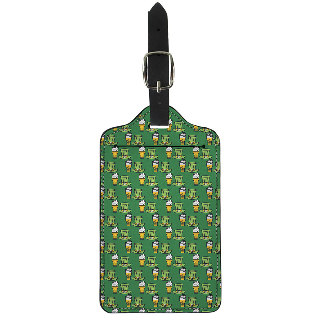 Cute Shamrock Saint Patrick's Day Print Luggage Tag