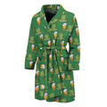 Cute Shamrock Saint Patrick's Day Print Men's Bathrobe