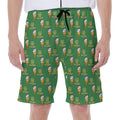 Cute Shamrock Saint Patrick's Day Print Men's Beach Shorts