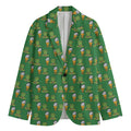 Cute Shamrock Saint Patrick's Day Print Men's Blazer