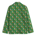 Cute Shamrock Saint Patrick's Day Print Men's Blazer