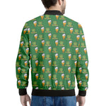 Cute Shamrock Saint Patrick's Day Print Men's Bomber Jacket