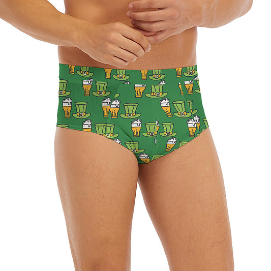 Cute Shamrock Saint Patrick's Day Print Men's Briefs