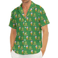 Cute Shamrock Saint Patrick's Day Print Men's Deep V-Neck Shirt