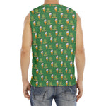 Cute Shamrock Saint Patrick's Day Print Men's Fitness Tank Top