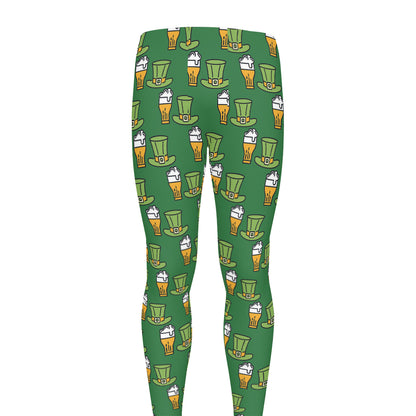 Cute Shamrock Saint Patrick's Day Print Men's leggings