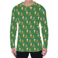 Cute Shamrock Saint Patrick's Day Print Men's Long Sleeve T-Shirt
