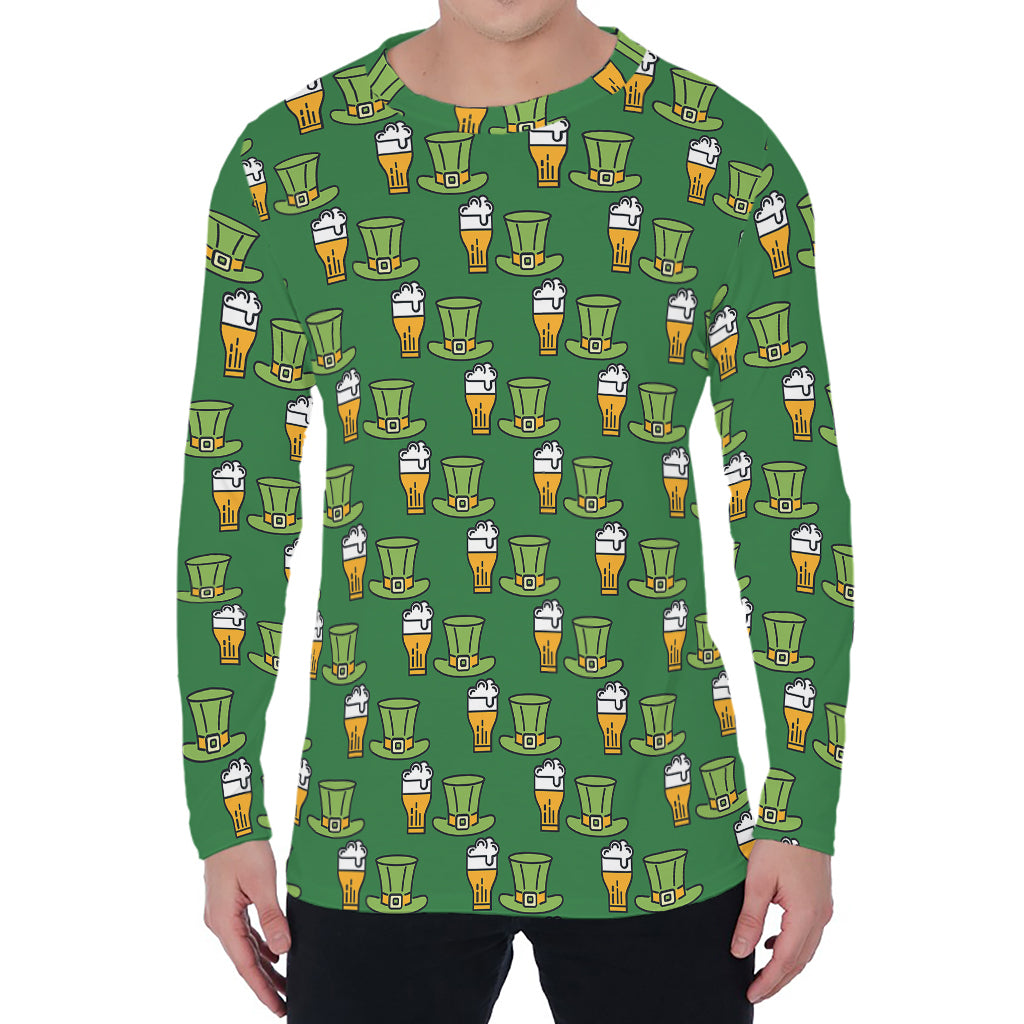 Cute Shamrock Saint Patrick's Day Print Men's Long Sleeve T-Shirt