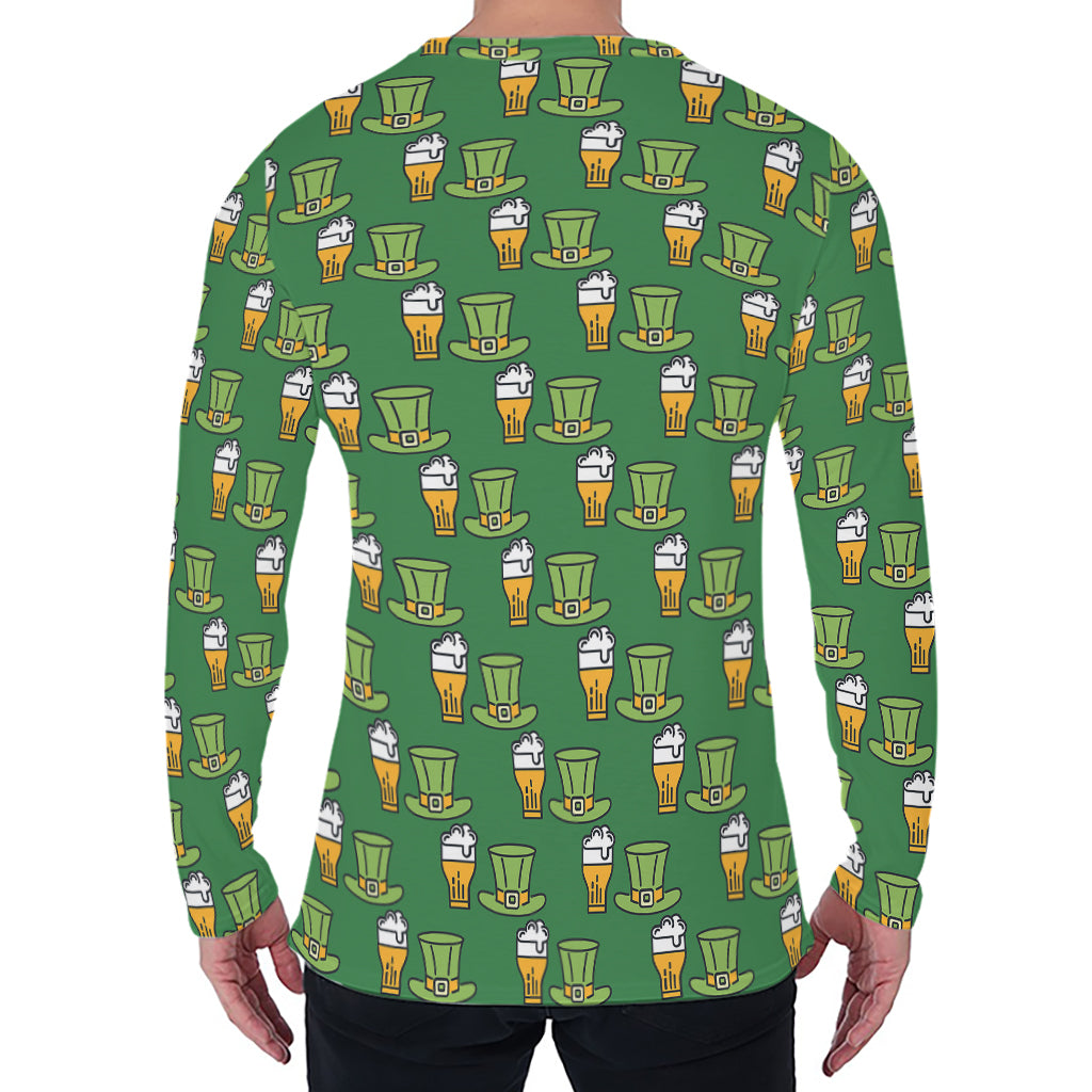 Cute Shamrock Saint Patrick's Day Print Men's Long Sleeve T-Shirt