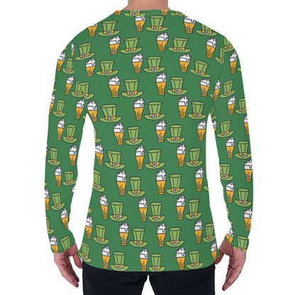 Cute Shamrock Saint Patrick's Day Print Men's Long Sleeve T-Shirt