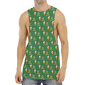 Cute Shamrock Saint Patrick's Day Print Men's Muscle Tank Top