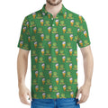 Cute Shamrock Saint Patrick's Day Print Men's Polo Shirt