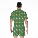 Cute Shamrock Saint Patrick's Day Print Men's Rompers