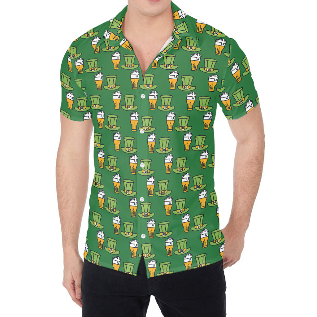 Cute Shamrock Saint Patrick's Day Print Men's Shirt
