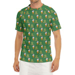 Cute Shamrock Saint Patrick's Day Print Men's Short Sleeve Rash Guard