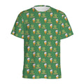 Cute Shamrock Saint Patrick's Day Print Men's Athletic T-Shirt
