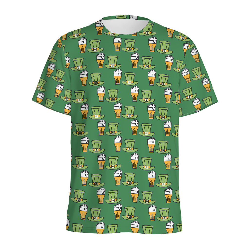 Cute Shamrock Saint Patrick's Day Print Men's Sports T-Shirt