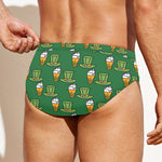 Cute Shamrock Saint Patrick's Day Print Men's Swim Briefs