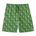 Cute Shamrock Saint Patrick's Day Print Men's Swim Trunks