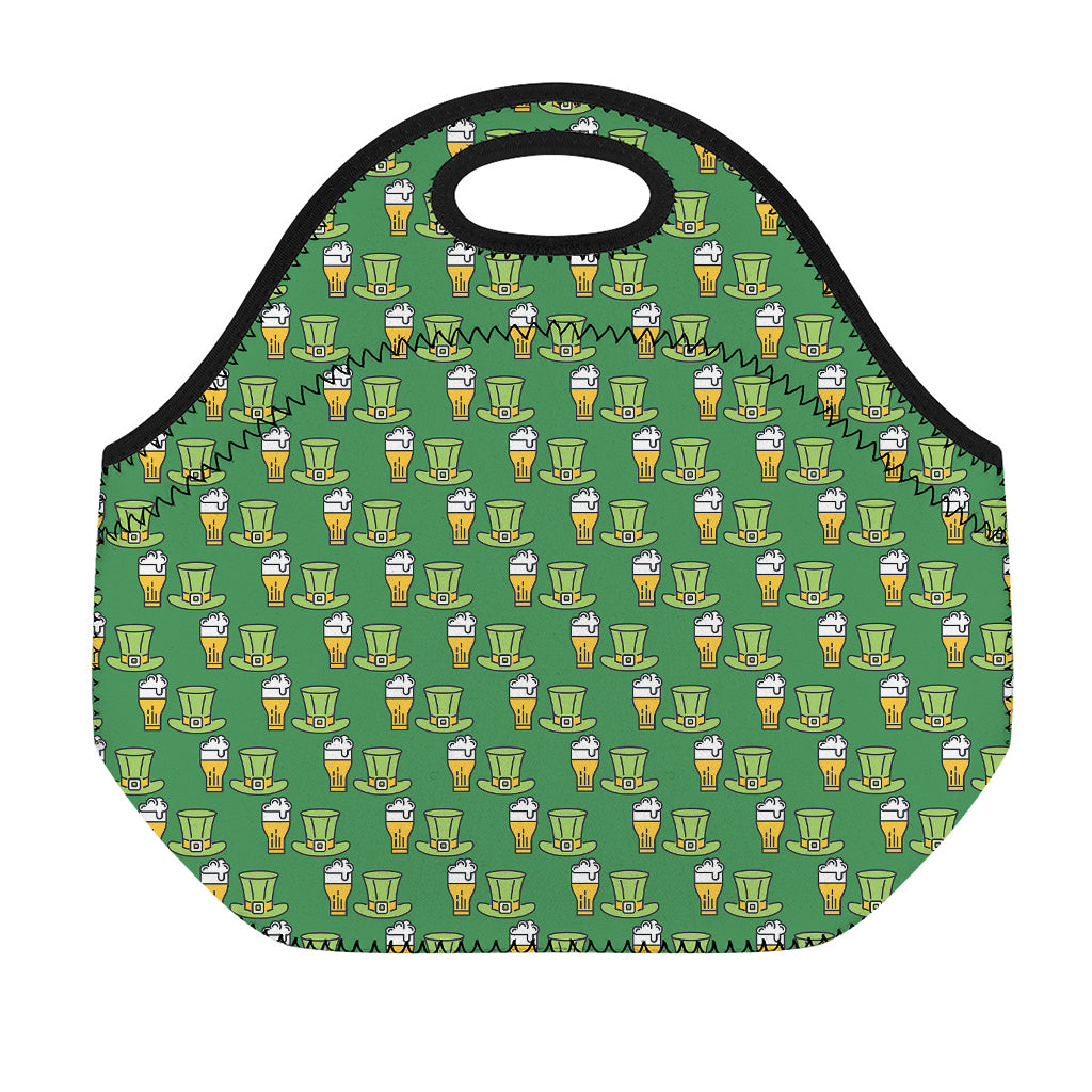 Cute Shamrock Saint Patrick's Day Print Neoprene Lunch Bag