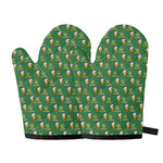 Cute Shamrock Saint Patrick's Day Print Oven Mitts