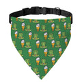 Cute Shamrock Saint Patrick's Day Print Over The Collar Dog Bandana
