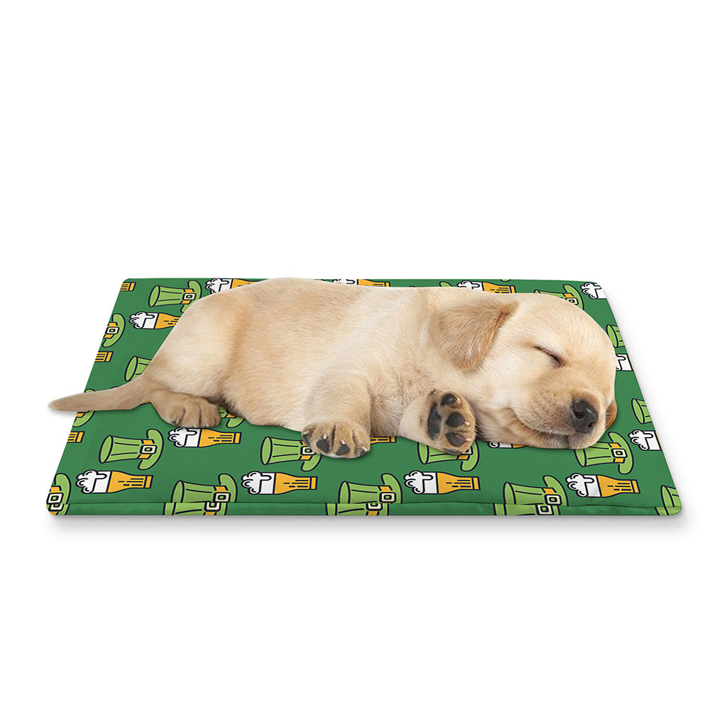 Cute Shamrock Saint Patrick's Day Print Pet Cooling Mat Cover
