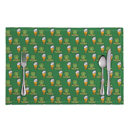 Cute Shamrock Saint Patrick's Day Print Placemat
