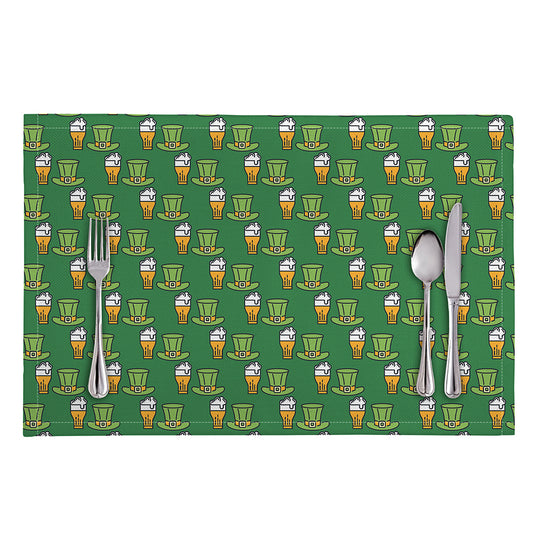 Cute Shamrock Saint Patrick's Day Print Placemat