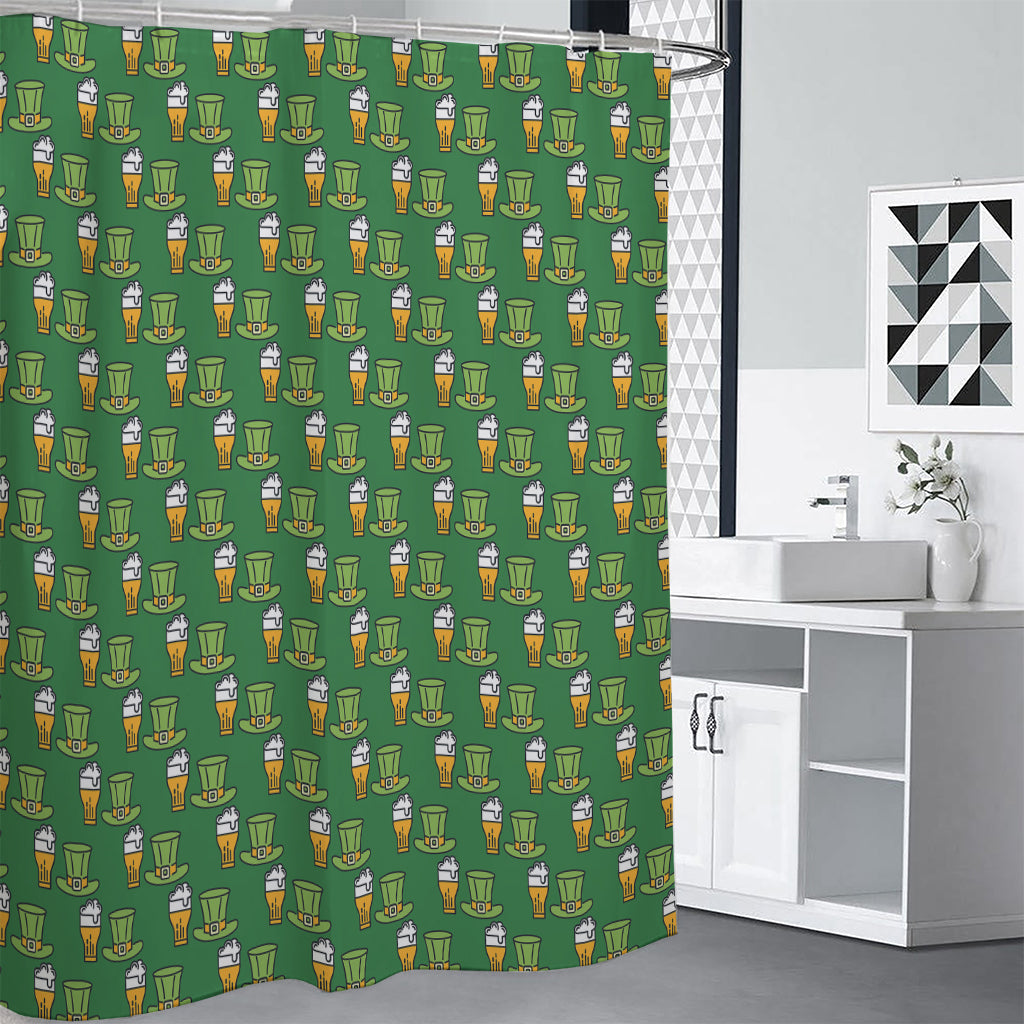 Cute Shamrock Saint Patrick's Day Print Premium Shower Curtain