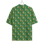 Cute Shamrock Saint Patrick's Day Print Rayon Hawaiian Shirt