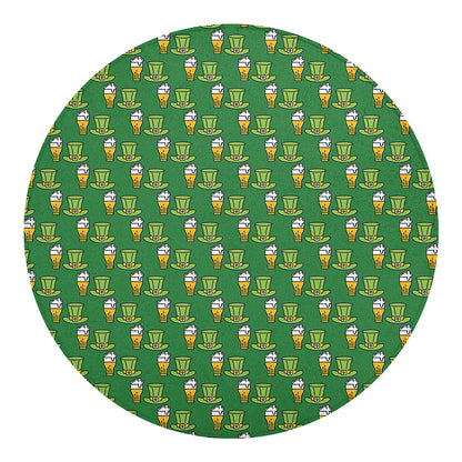 Cute Shamrock Saint Patrick's Day Print Round Blanket