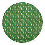 Cute Shamrock Saint Patrick's Day Print Round Blanket