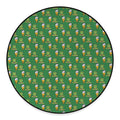 Cute Shamrock Saint Patrick's Day Print Round Floor Mat