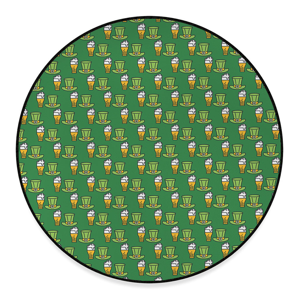 Cute Shamrock Saint Patrick's Day Print Round Floor Mat