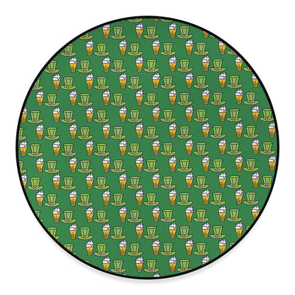 Cute Shamrock Saint Patrick's Day Print Round Floor Mat
