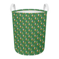 Cute Shamrock Saint Patrick's Day Print Round Laundry Basket
